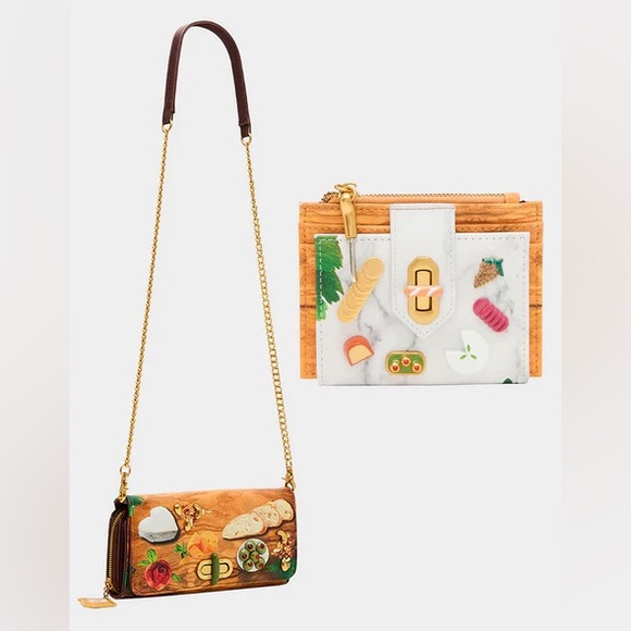 Betsey Johnson CHAR-CUTE-ERIE FOODIE BUNDLE (WALLET AND BAG) new with tags NWT